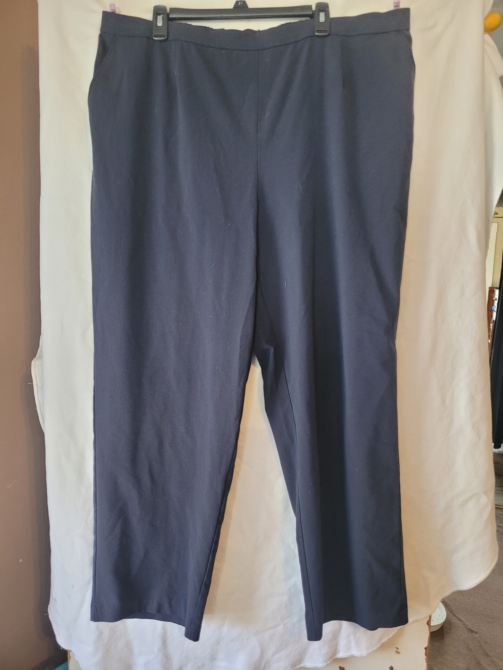 Briggs New York Navy Straight-Leg Pull-On Pants